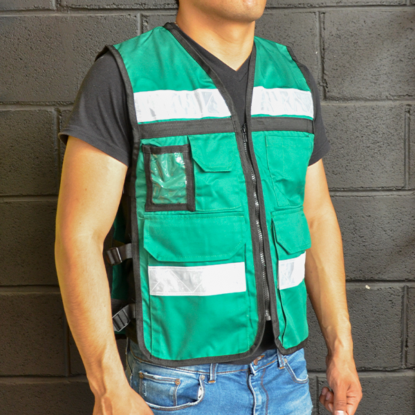 Chaleco Rescatista Lamira Verde LS-4415 - 2