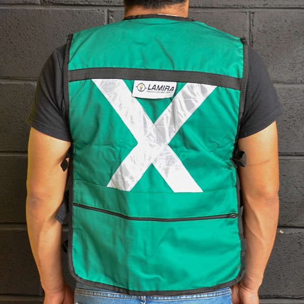 Chaleco Rescatista Lamira Verde LS-4415 - 3