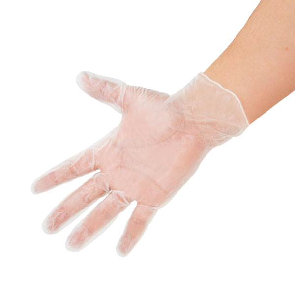 Guante Vinil Desechable con Polvo (Paq. con 100 Pieza) APP Transparente G-V200s-CL - 2