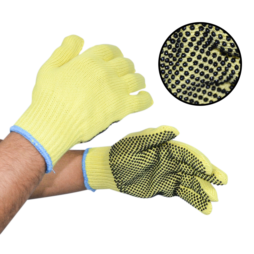 Guante 100% Kevlar con puntos de PVC en palma (Par) HL-3101 LG - 3