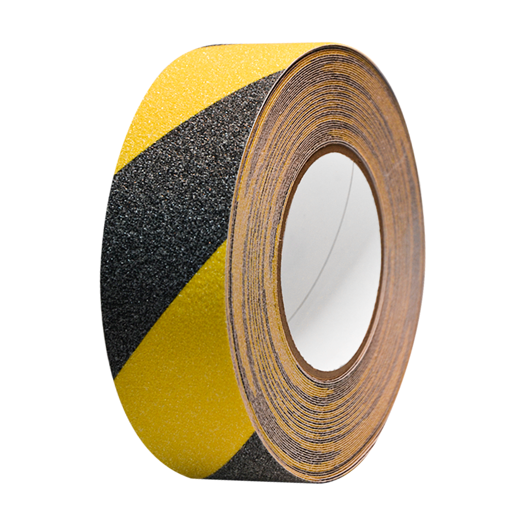 CINTA ANTIDERRAPANTE 2" LAMIRA NEGRO/AMARILLO LS-4583 16 M