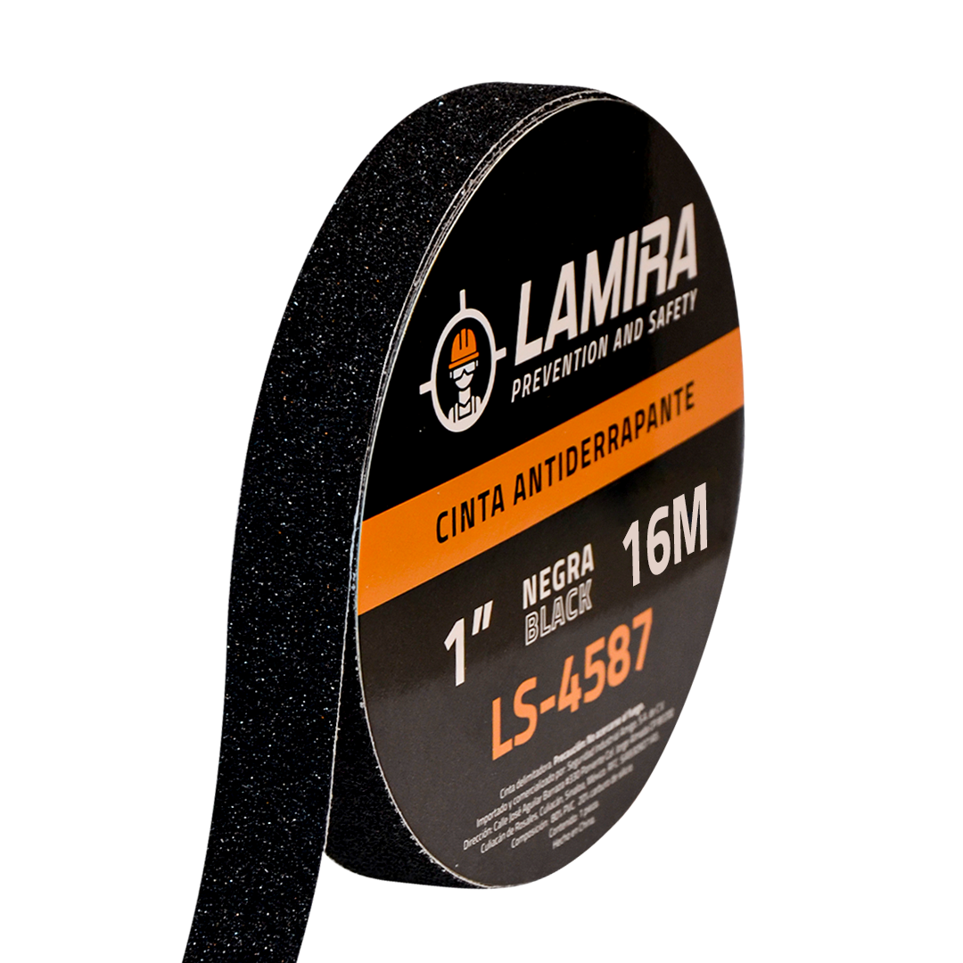 Cinta Antiderrapante 1" LAMIRA Negro LS-4587 16 m - 1