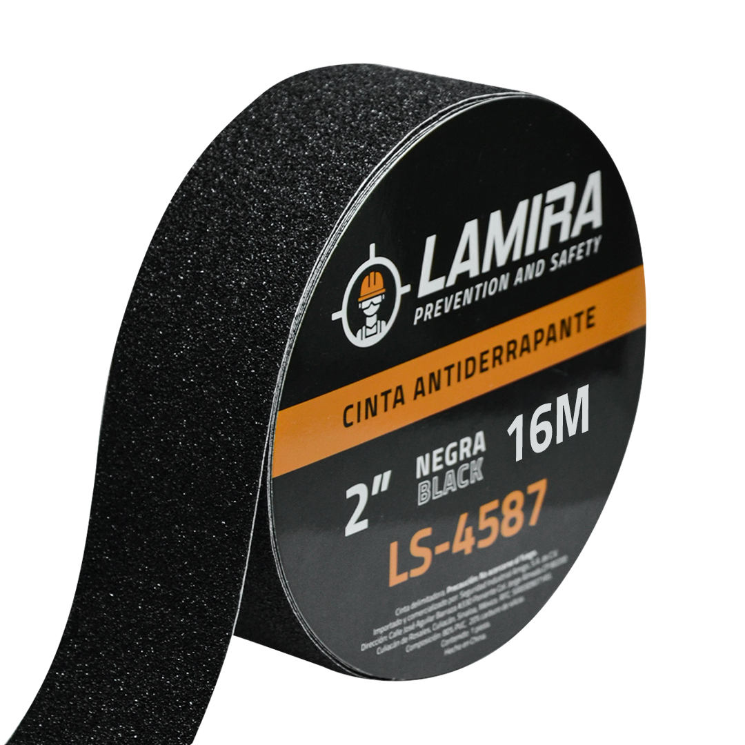Cinta Antiderrapante 2" LAMIRA Negro LS-4587 16 m - 1