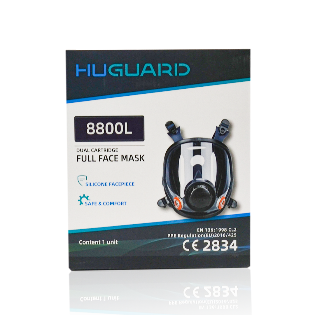 Respirador Silicón/TPE Cara Completa 8800 Huguard LG - 2
