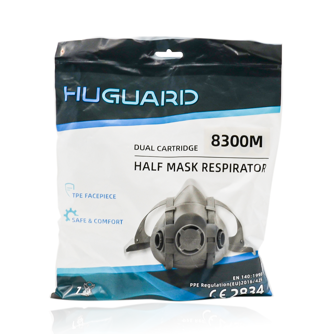 Respirador TPE Media Cara 8300 Huguard MD - 2