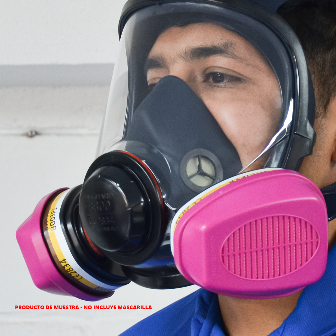 Cartucho para Vapores Orgánicos y Gases Ácidos 8003 P3 Huguard (Par) - 3