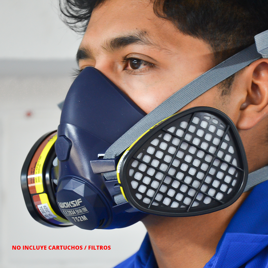 Respirador Silicón Media Cara 752 Woksif MD - 3