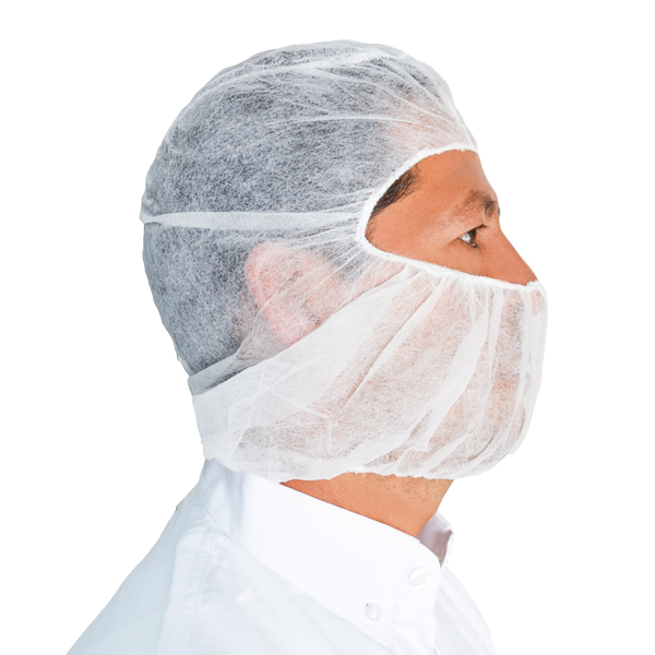 Cofia Polipropileno Desechable Ninja LAMIRA (Paq. con 100 Pieza) Blanco LS-4689 21" - 1