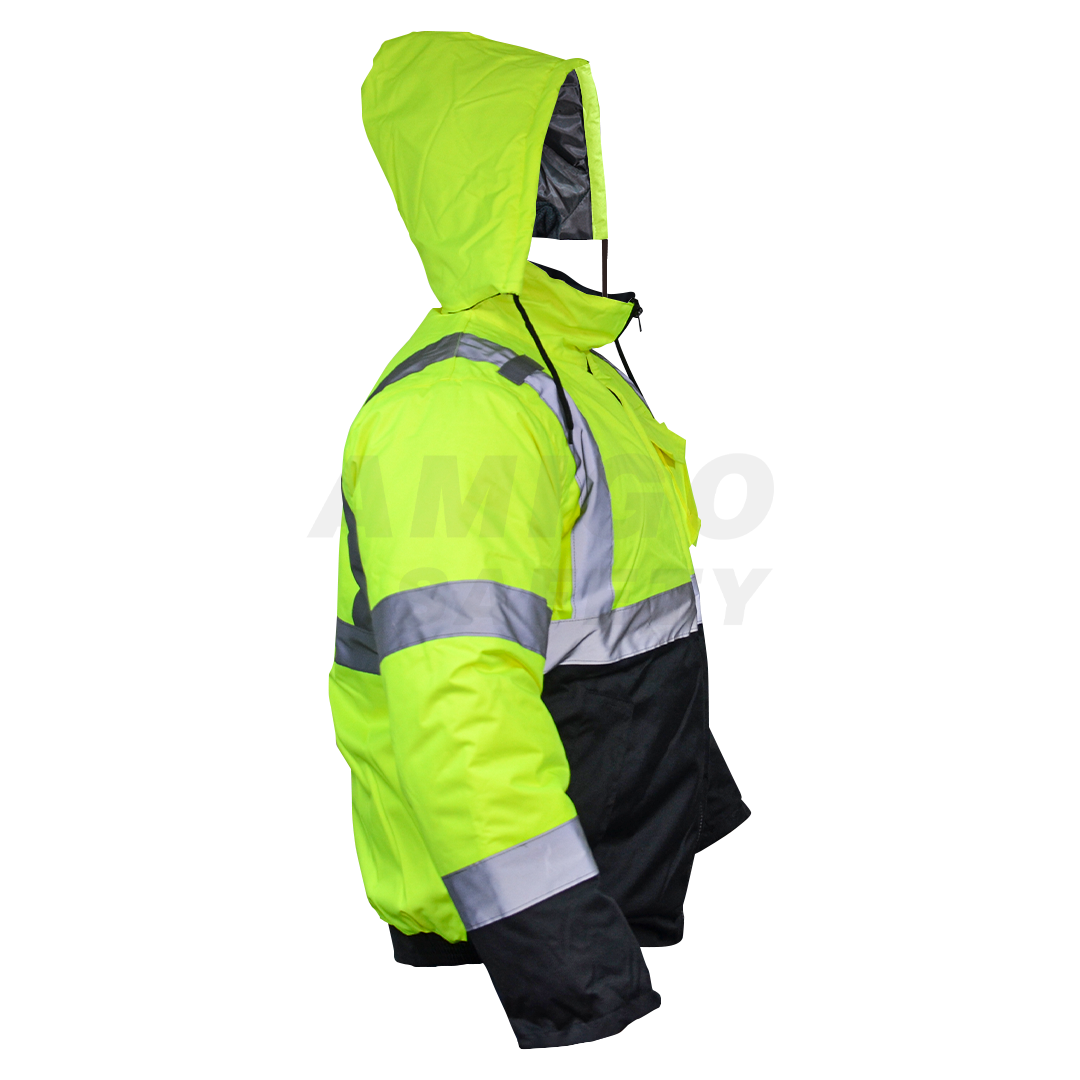 Chamarra Corta Oxford -20°C LAMIRA Amarillo/Negro LS-4610 - 1