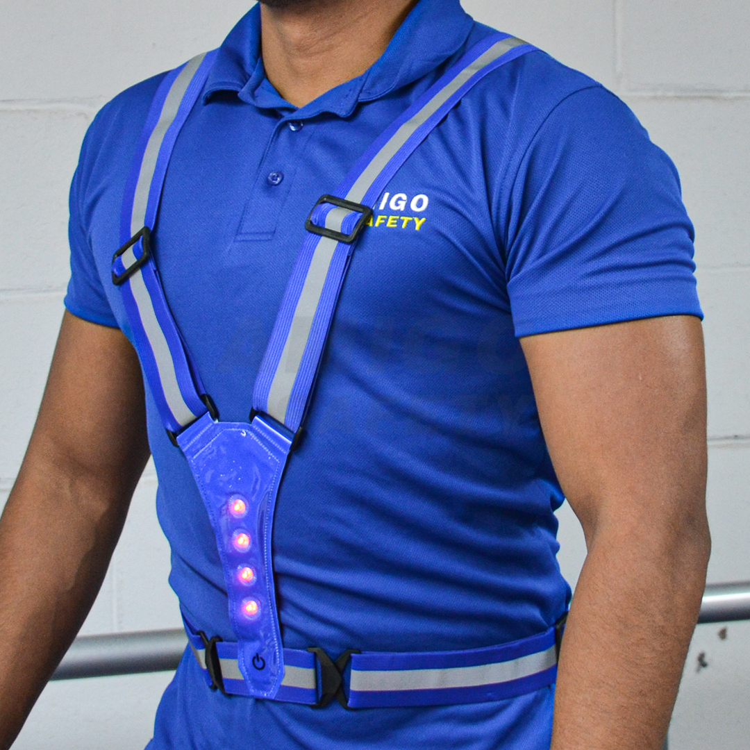 Chaleco Elástico con Luces LED LAMIRA Azul Rey LS-4611 Unitalla - 2