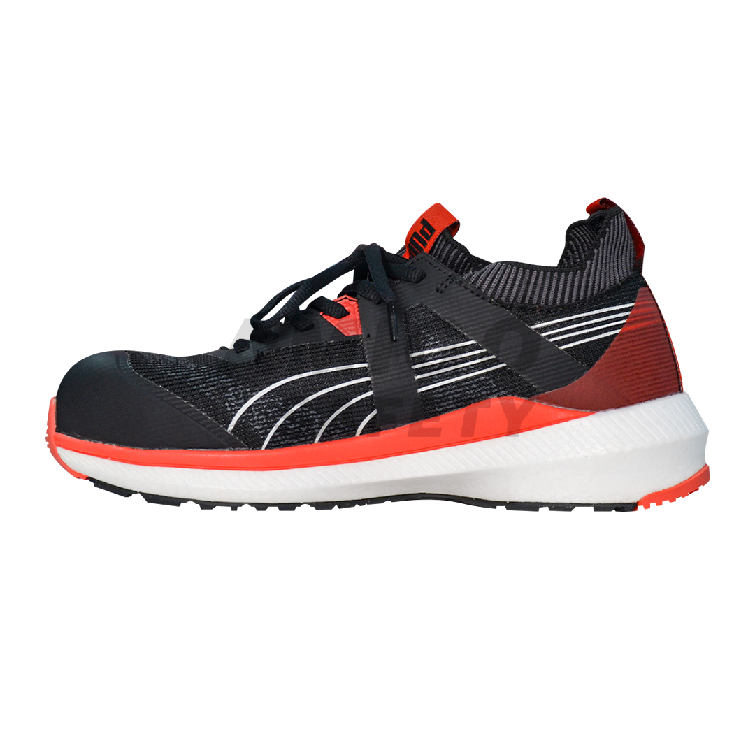 Zapato Tenis con Casco Dieléctrico Puma Safety Negro/Rojo P324 - 1