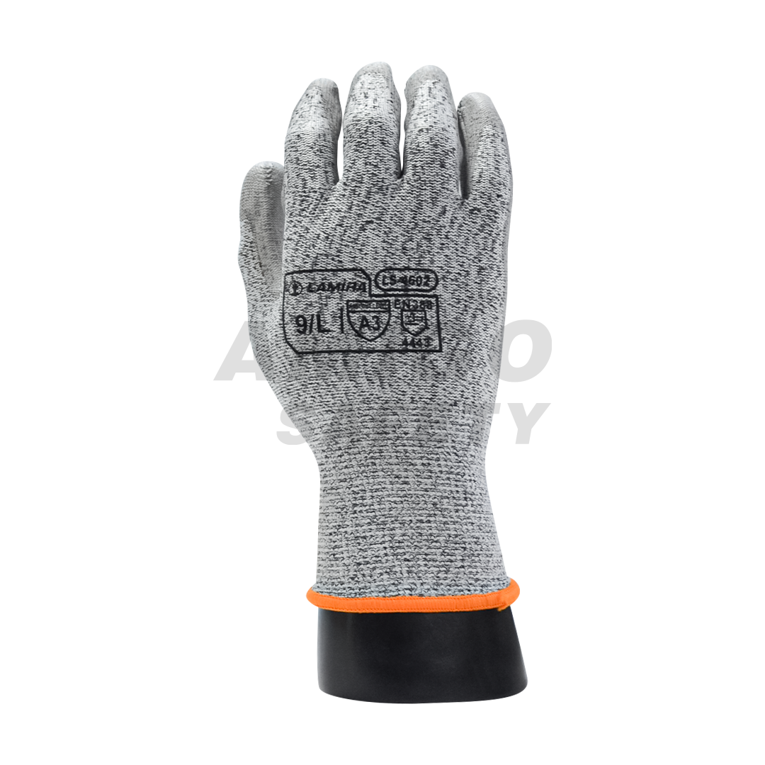 Guante Anticorte HPPE Recubierto Poliuretano Lamira (Par) Gris LS-4602 - 0