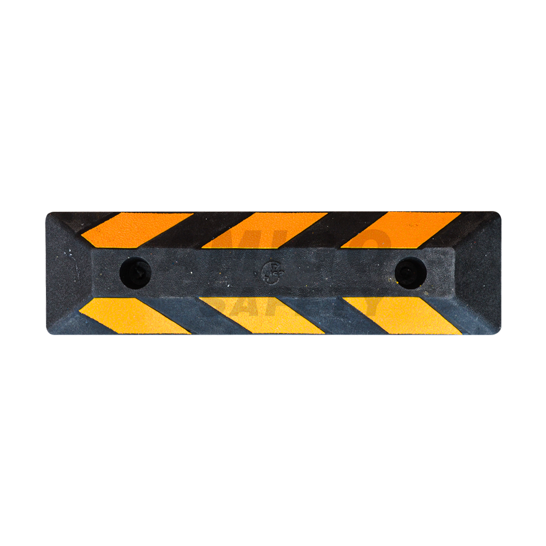 TOPE HDPE 100 % RECICLADO PARA ESTACIONAMIENTO NEGRO/AMARILLO 57 CM