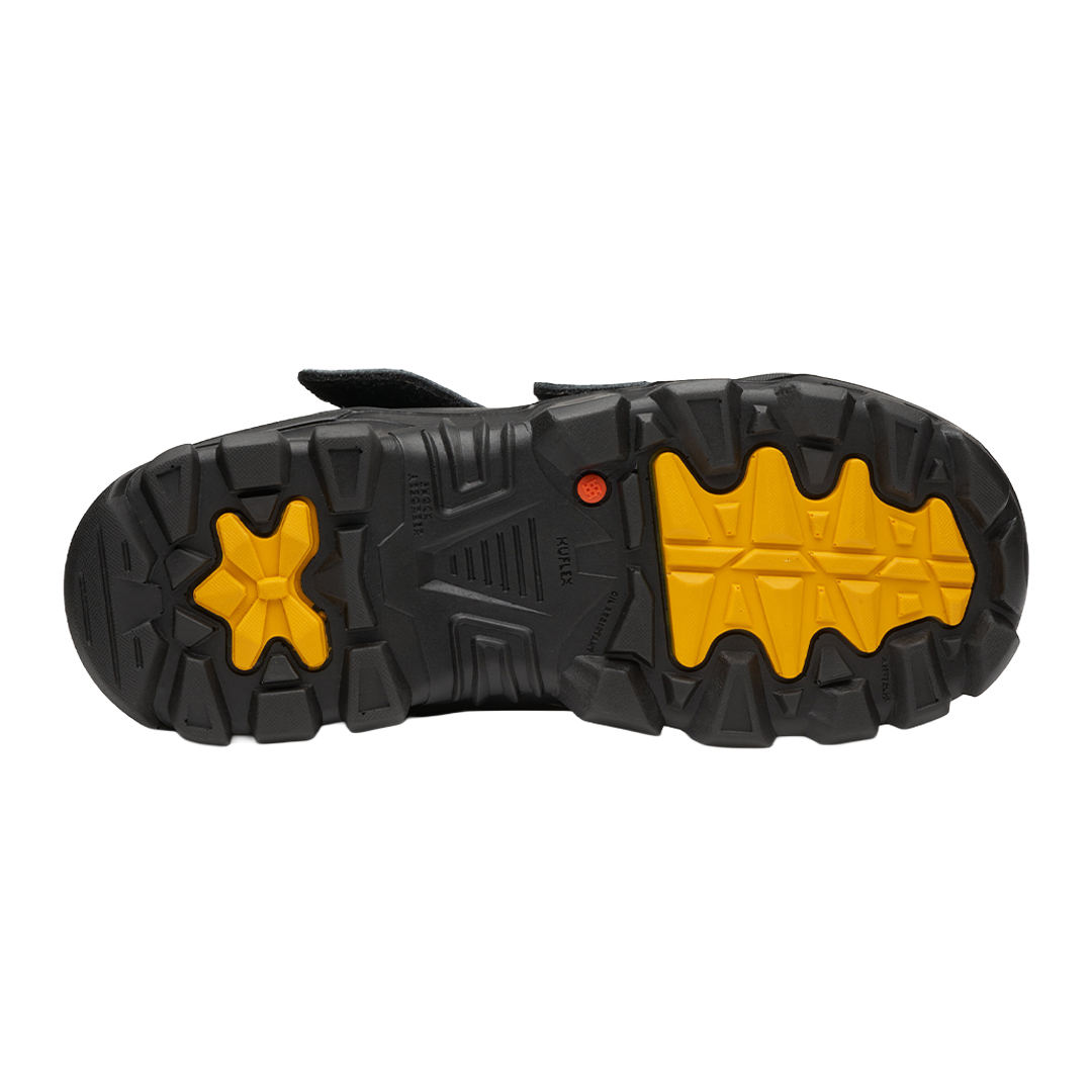 Zapato Borcegui con Casco Polimérico Dieléctrico Brosca Negro DIABETIX PP+D - 1