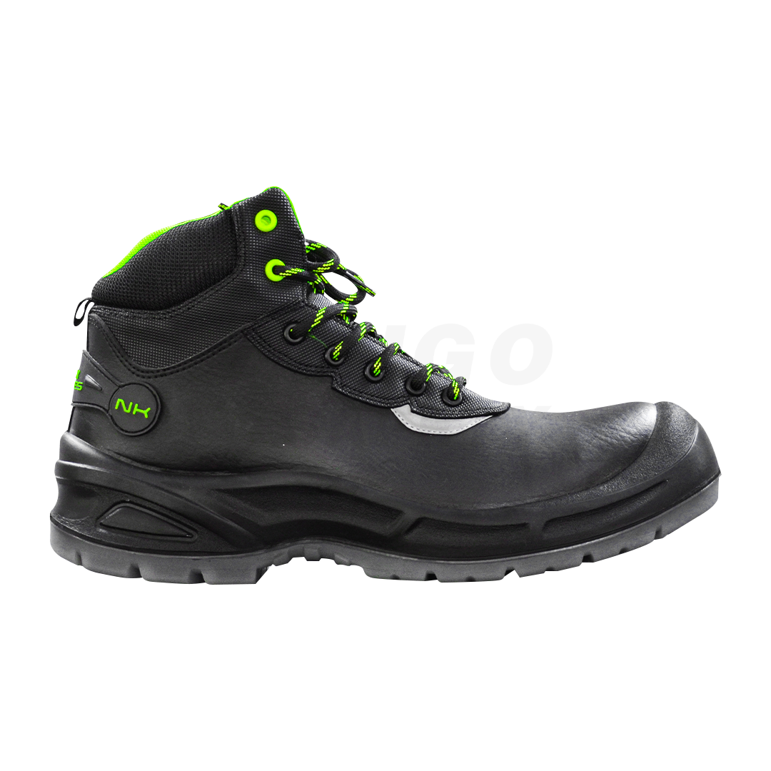 ZAPATO TENIS CON CASCO DE POLIAMIDA IMPERMEABLE DIELÉCTRICO HYDROSHIELD NORBAK NEGRO NK PRO HIGH