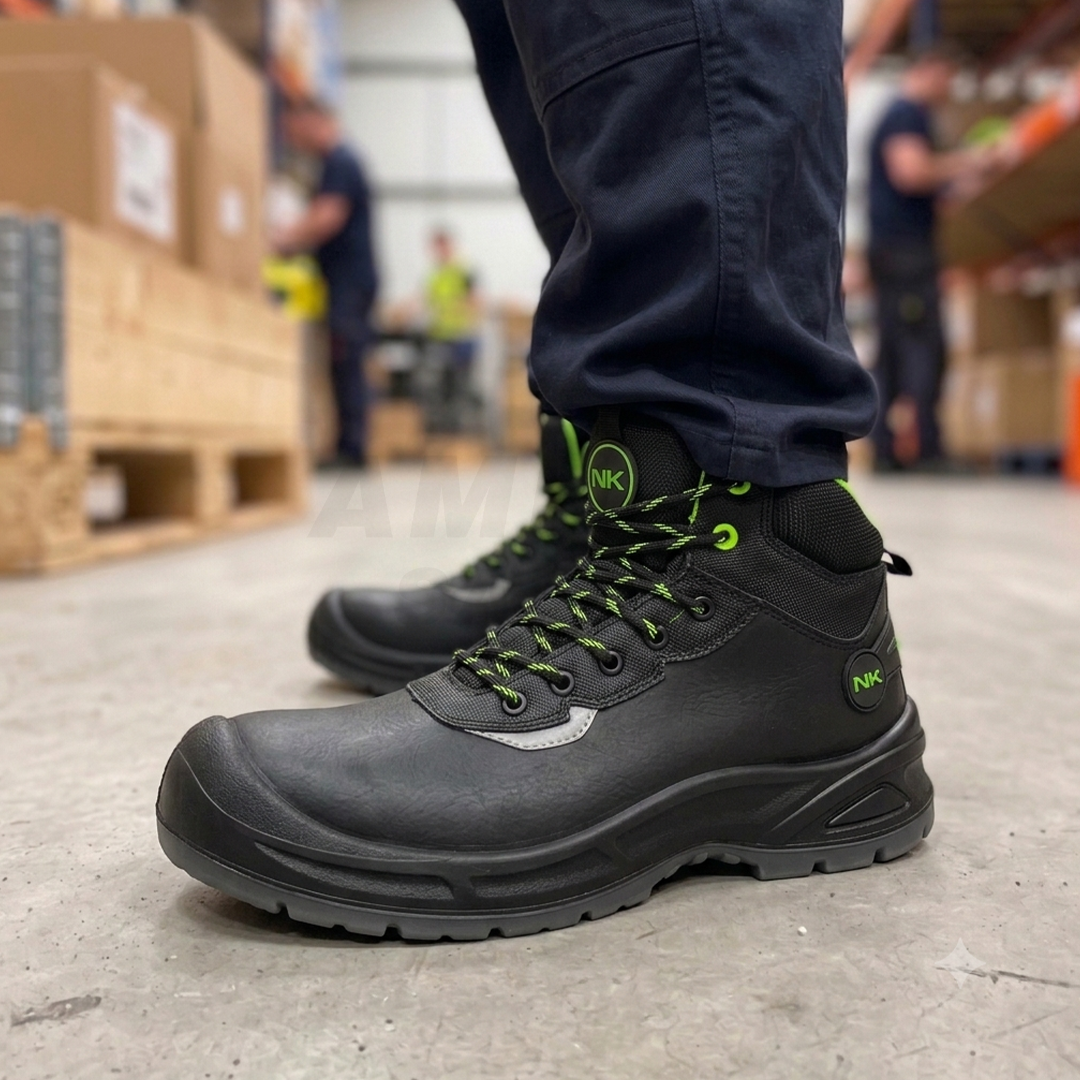 Zapato Tenis con Casco de Poliamida Impermeable Dieléctrico Hydroshield Norbak Negro NK PRO HIGH - 3