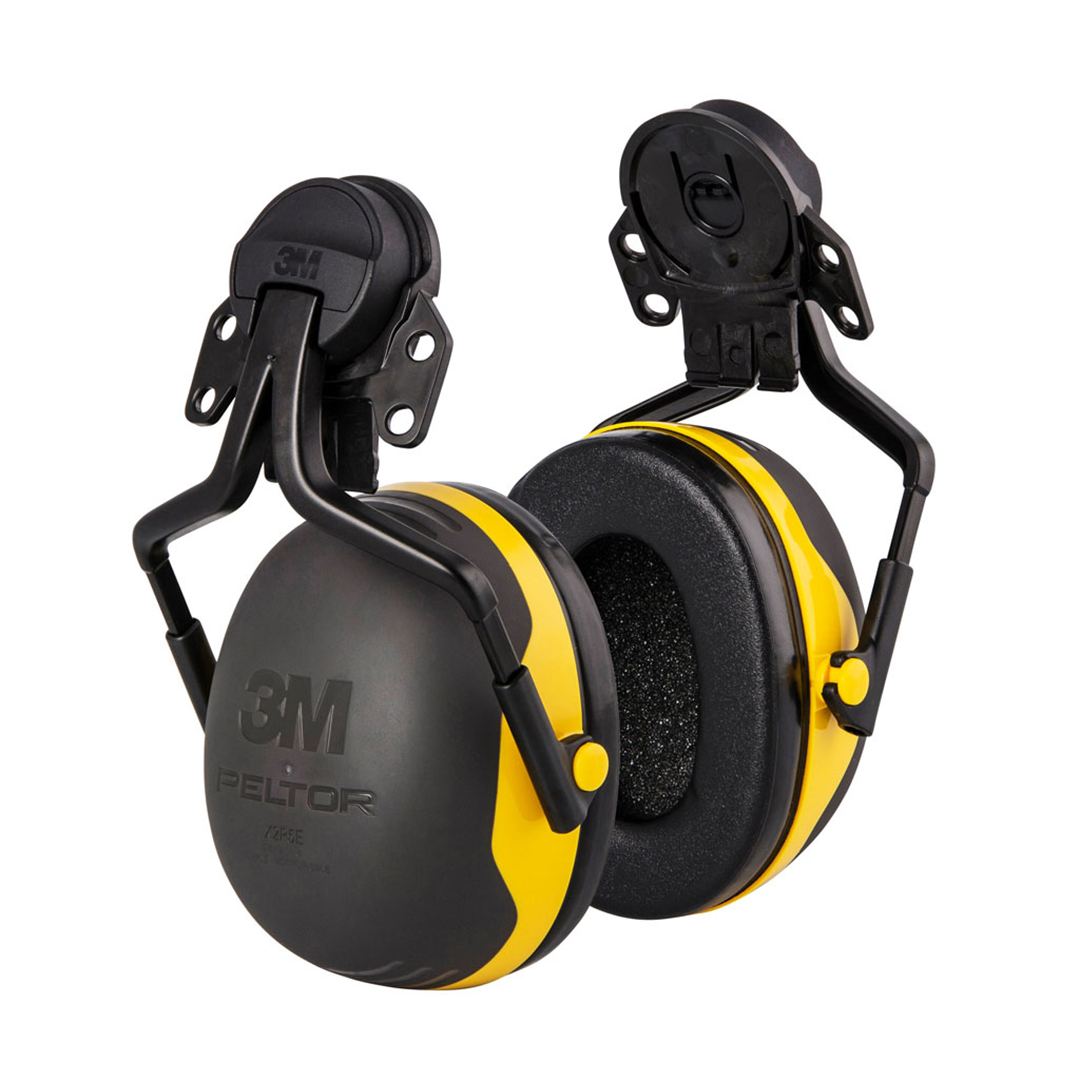 Orejera ABS Adaptable al Casco Doble Copa NRR 24 dB X2P5E Serie X PELTOR 3M Negro/Amarillo UU007831728 … - 1